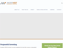 Tablet Screenshot of microvestfund.com